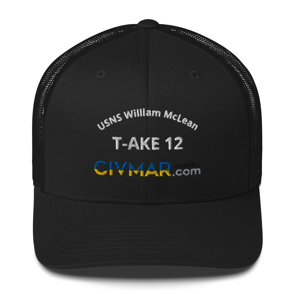 USNS William McLean T-AKE 12 Trucker Hat