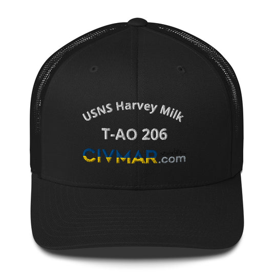 USNS Harvey Milk T-AO 206 Trucker Hat