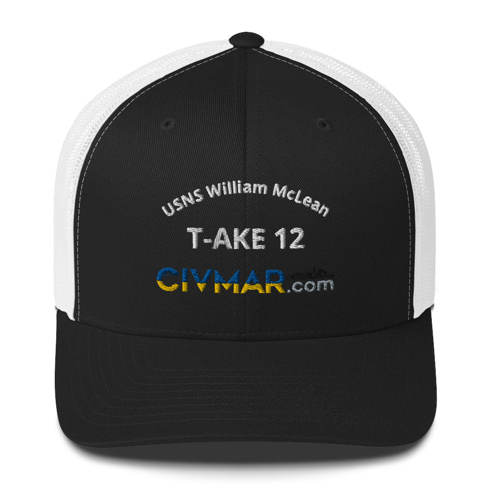 USNS William McLean T-AKE 12 Trucker Hat