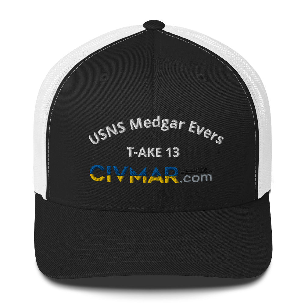 USNS Medgar Evers T-AKE 13 Trucker Hat