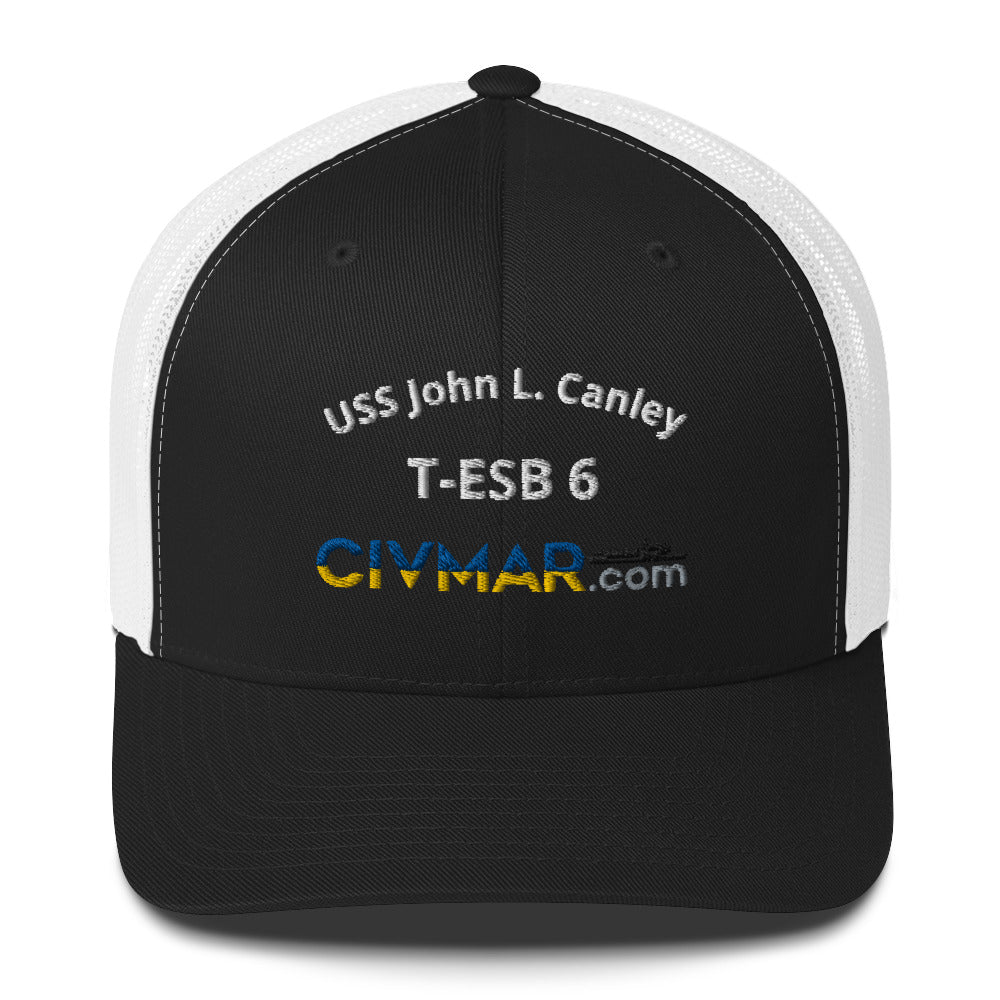 USS John L. Canley T-ESB 6 Trucker Hat