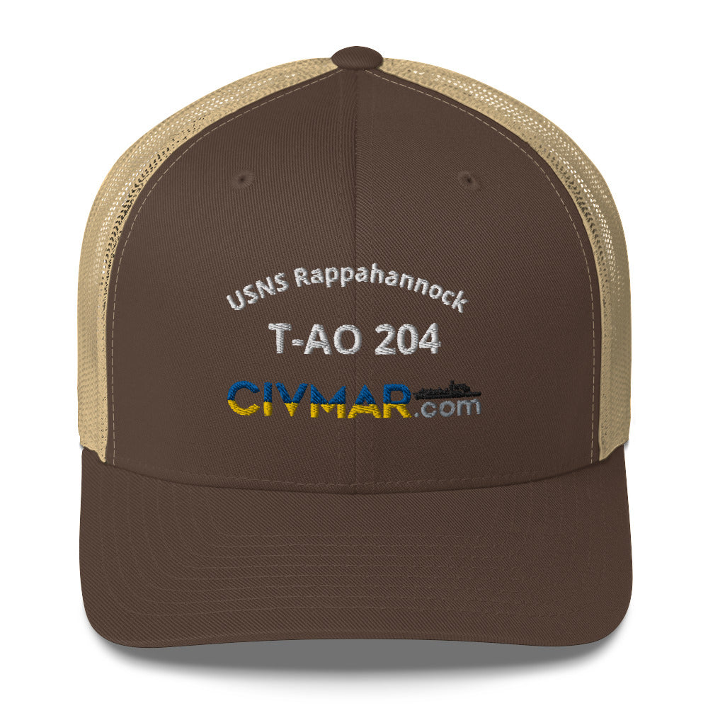 USNS Rappahannock T-AO 204 Trucker Hat