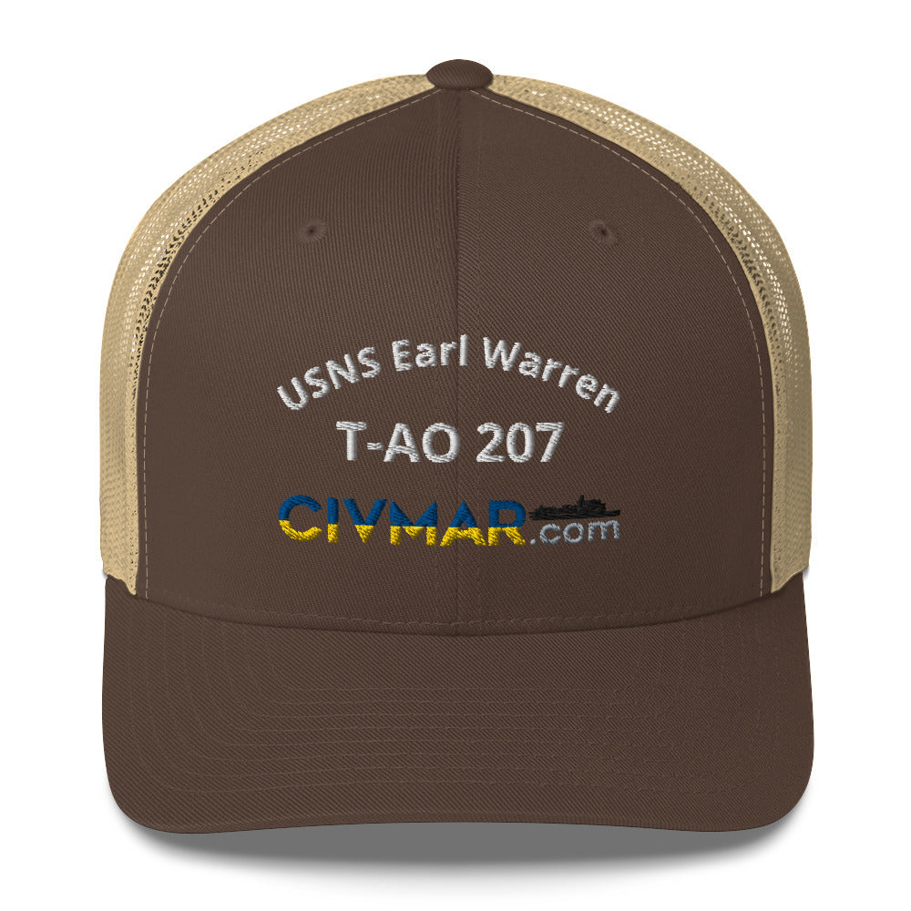 USNS Earl Warren T-AO 207 Trucker Hat