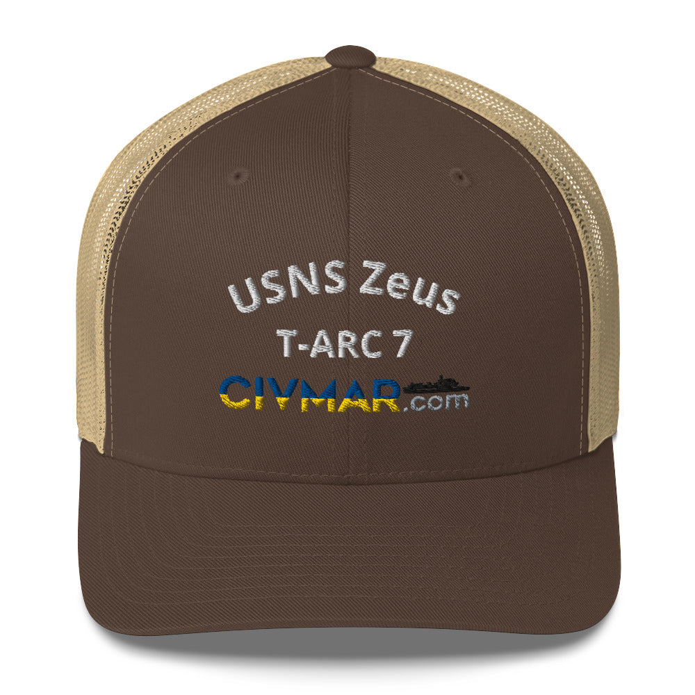 USNS Zeus T-ARC 7 Trucker Hat