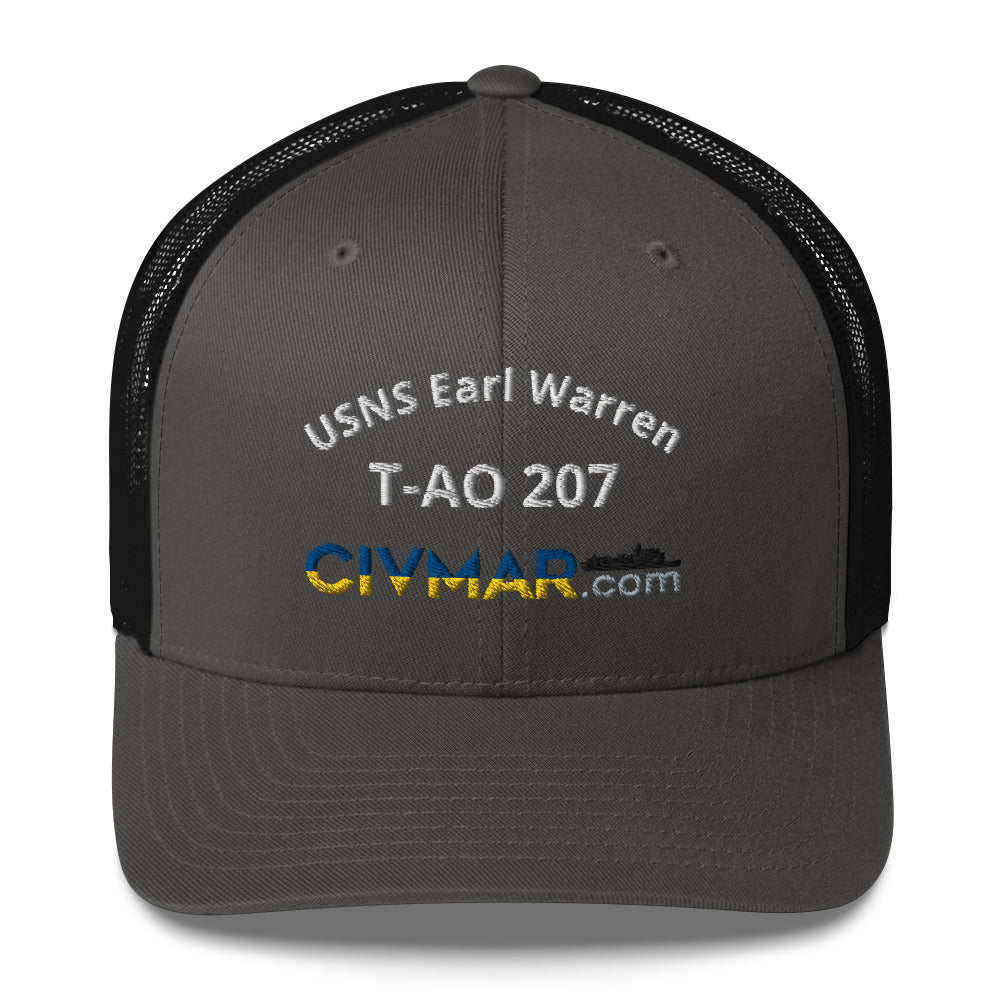 USNS Earl Warren T-AO 207 Trucker Hat