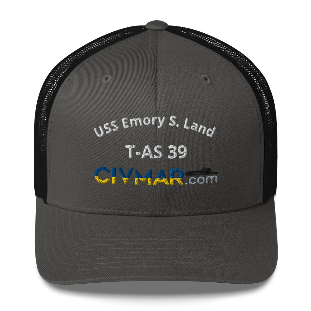 USS Emory S. Land T-AS 39 Trucker Hat