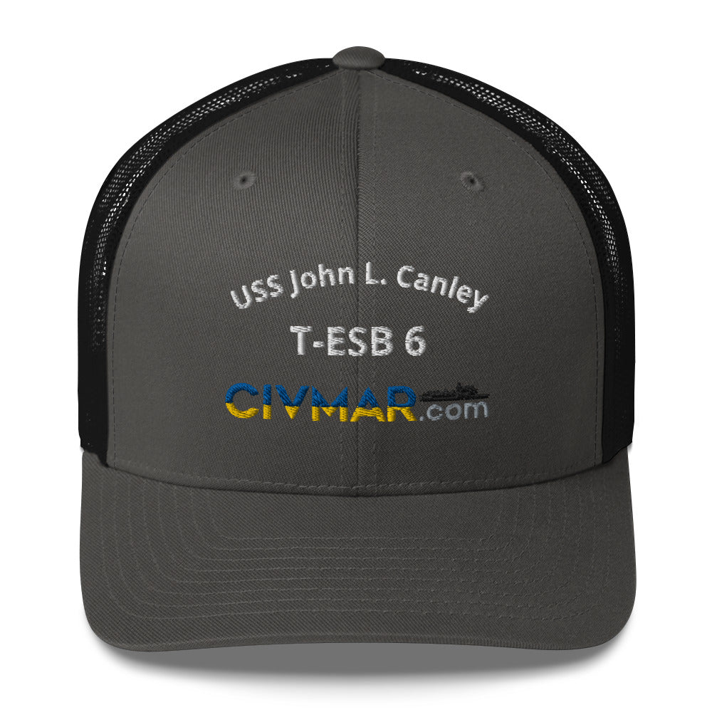 USS John L. Canley T-ESB 6 Trucker Hat