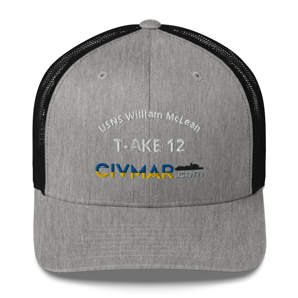 USNS William McLean T-AKE 12 Trucker Hat