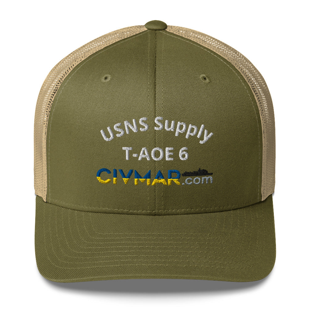 USNS Supply T-AOE 6 Trucker Hat