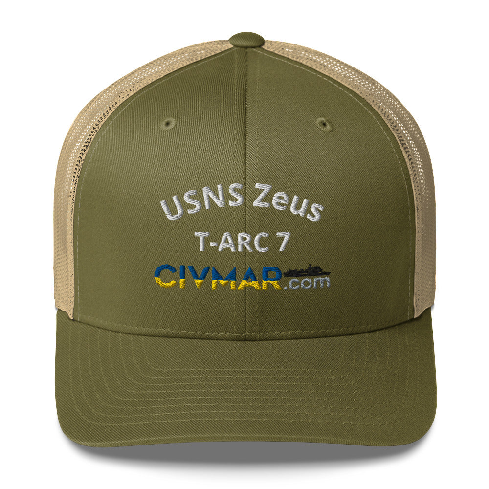 USNS Zeus T-ARC 7 Trucker Hat