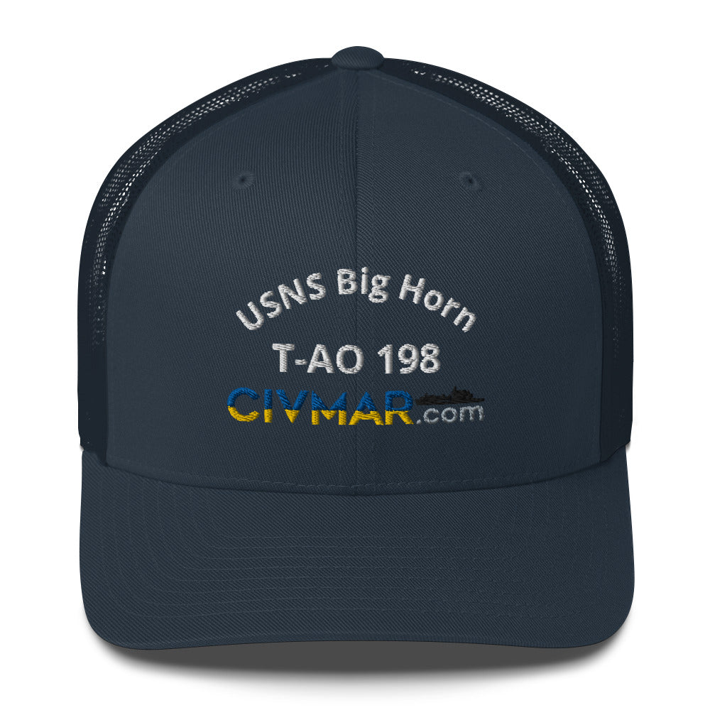 USNS Big Horn T-AO 198 Trucker Hat