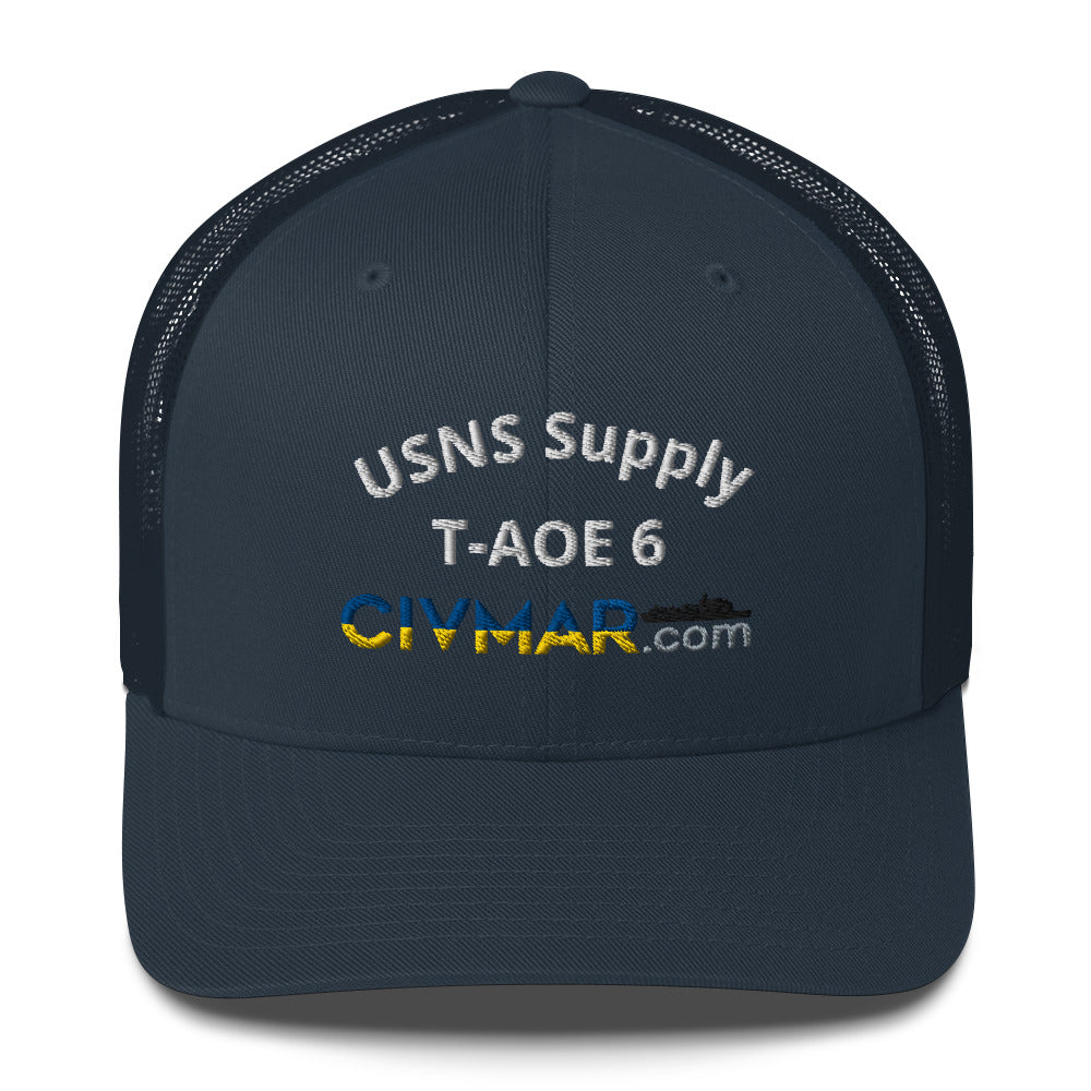 USNS Supply T-AOE 6 Trucker Hat