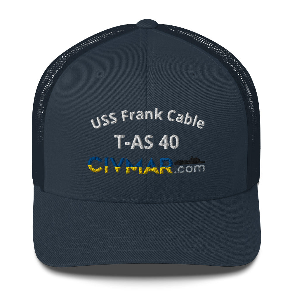 USS Frank Cable T-AS 40 Trucker Hat