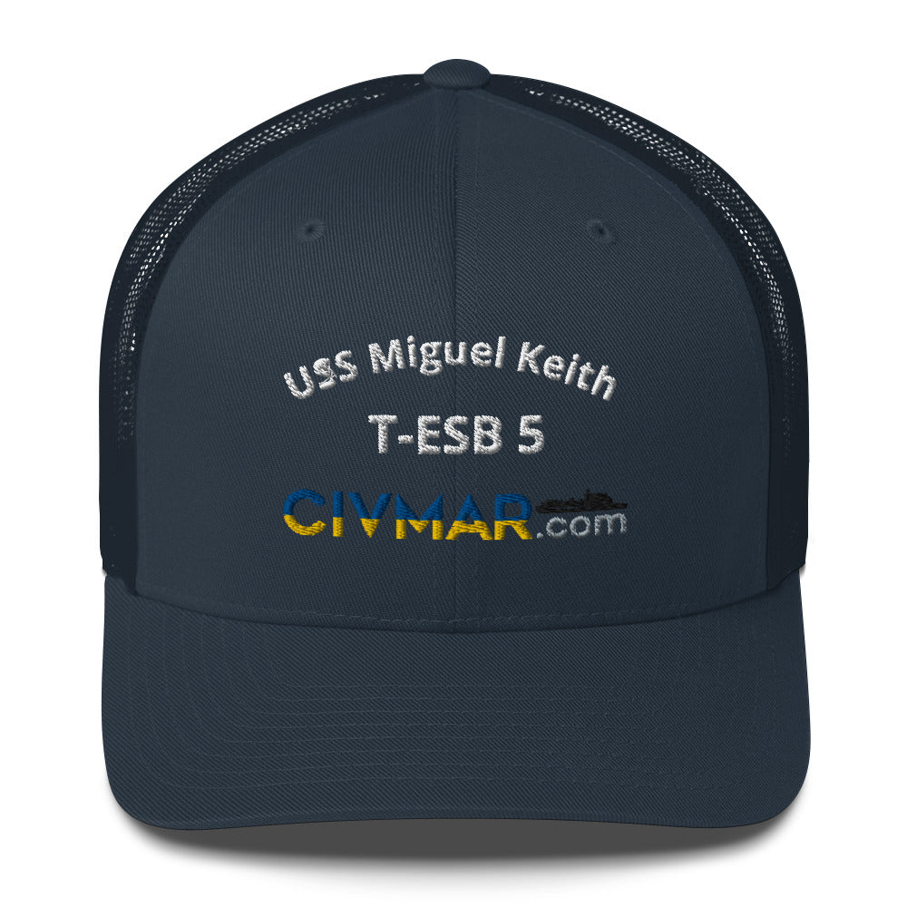 USS Miguel Keith T-ESB 5 Trucker Hat