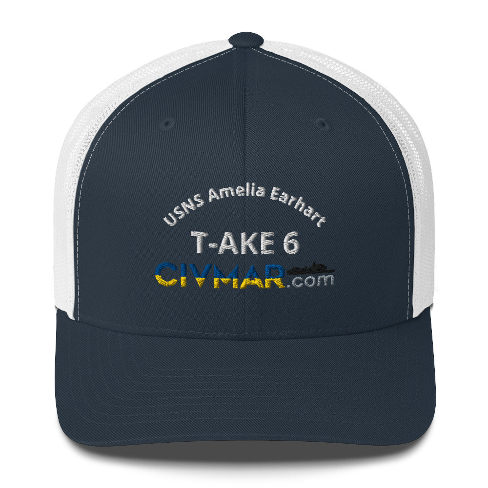 USNS Amelia Earhart T-AKE 6 Trucker Hat