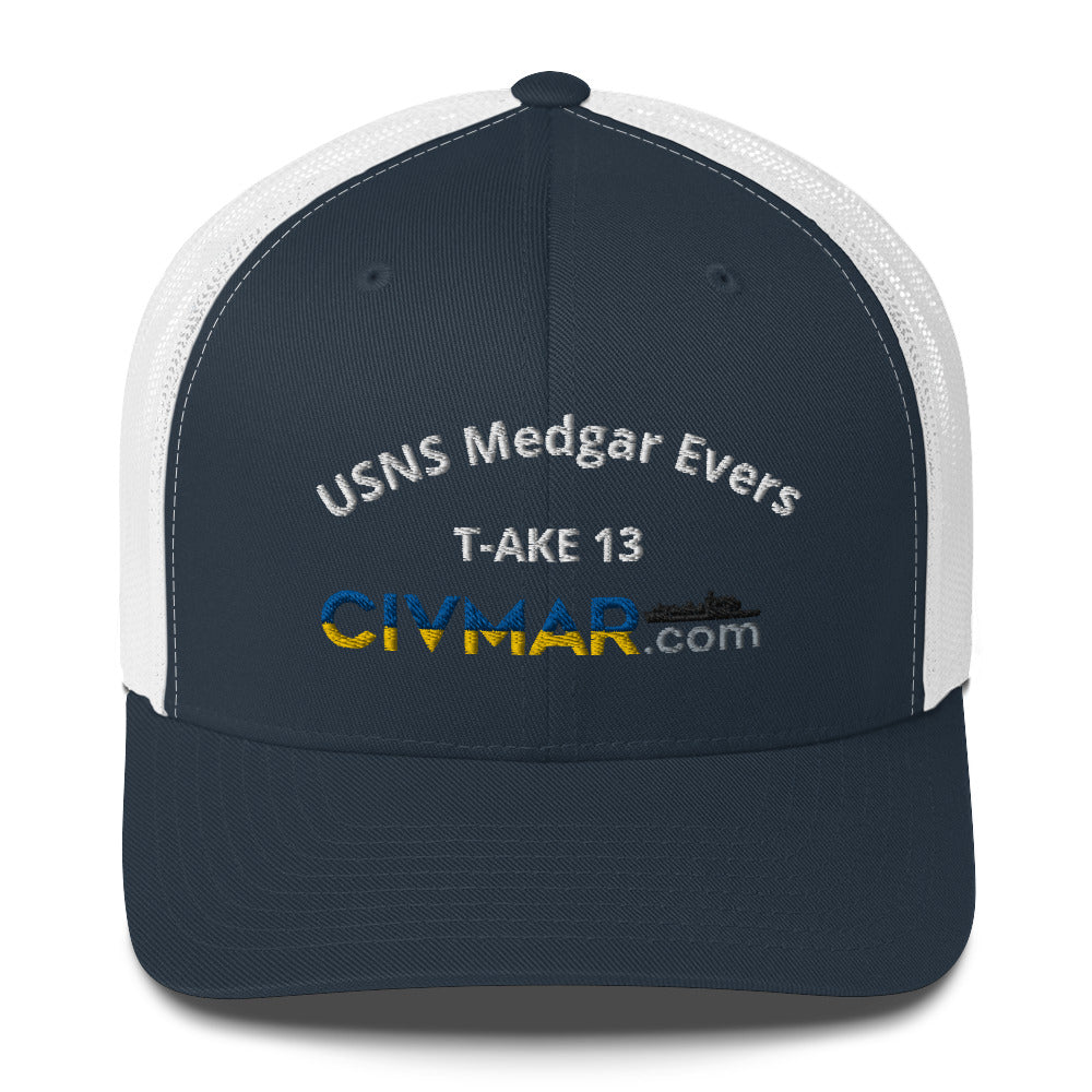 USNS Medgar Evers T-AKE 13 Trucker Hat