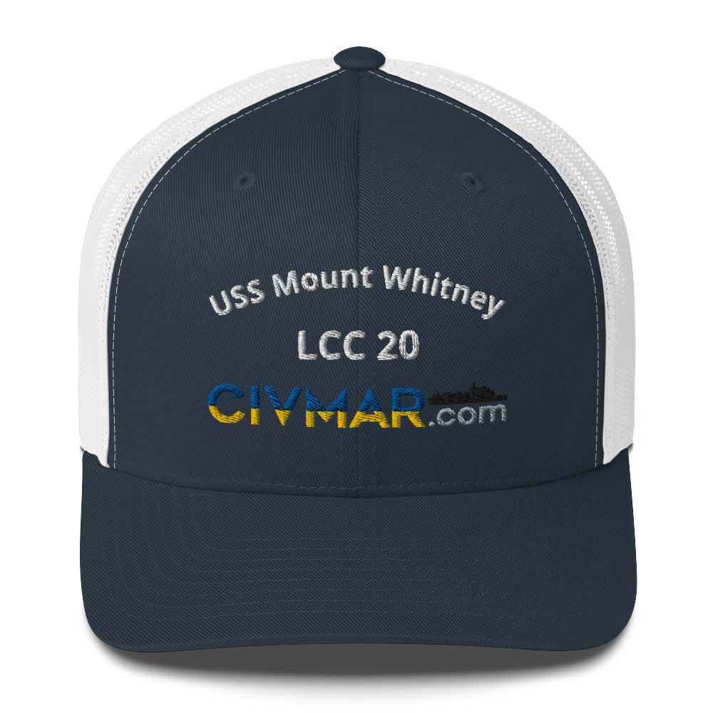 USS Mount Whitney LCC 20 Trucker Hat