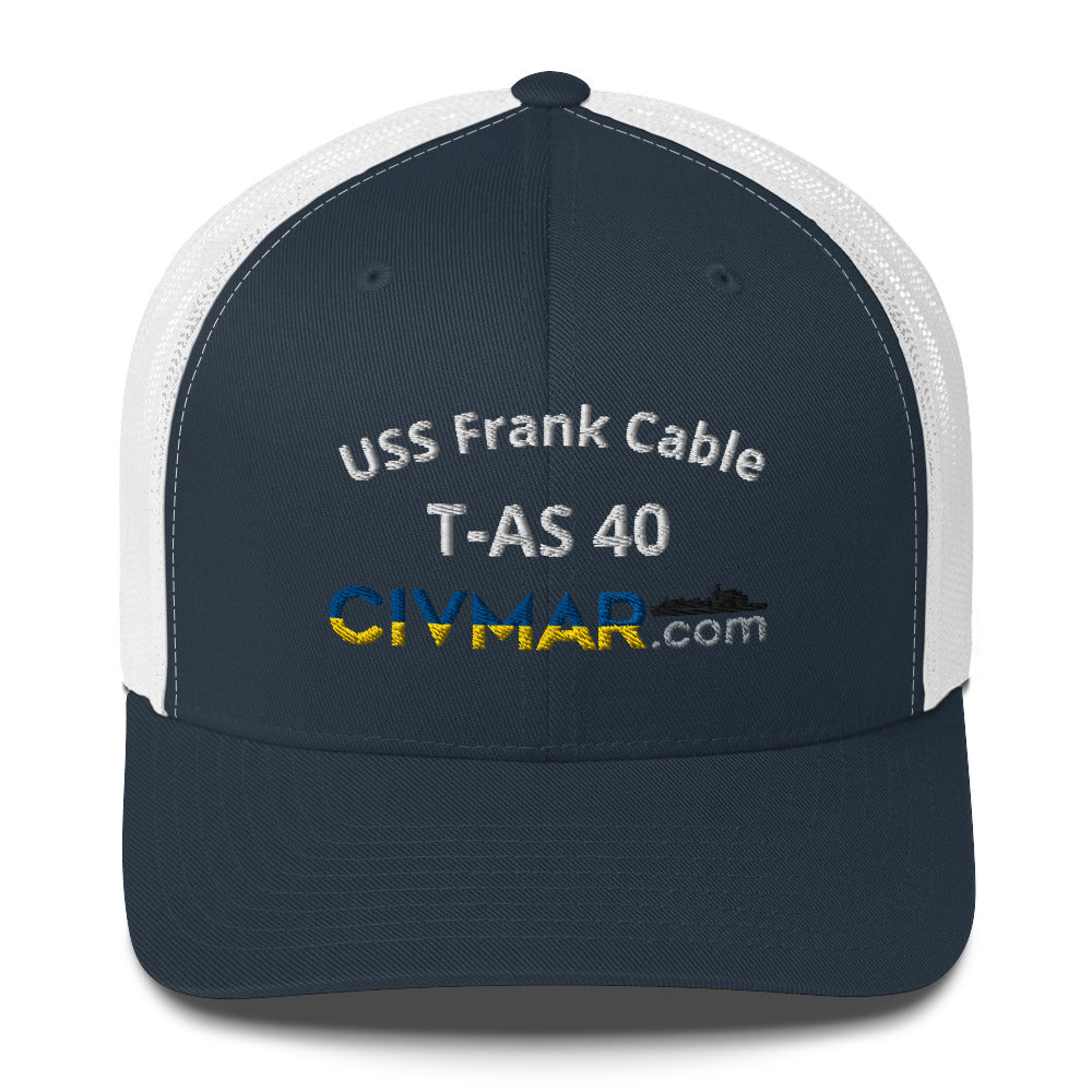 USS Frank Cable T-AS 40 Trucker Hat