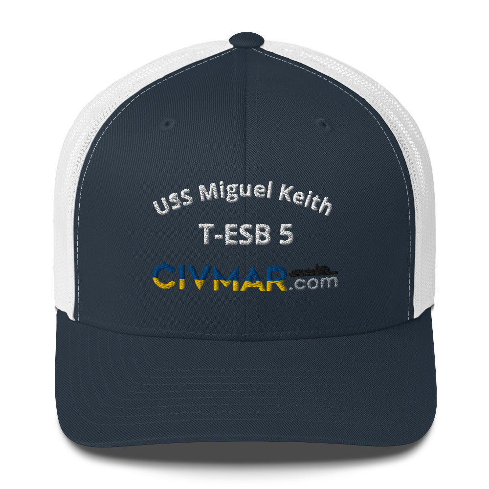 USS Miguel Keith T-ESB 5 Trucker Hat