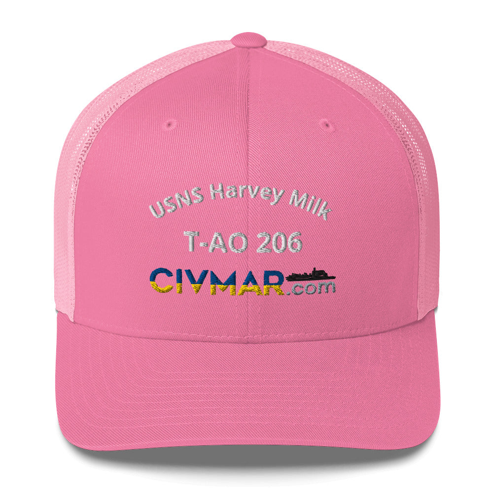 USNS Harvey Milk T-AO 206 Trucker Hat