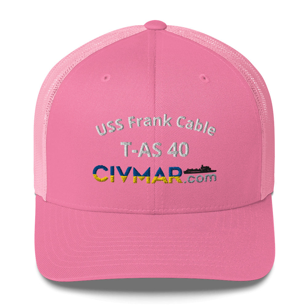 USS Frank Cable T-AS 40 Trucker Hat