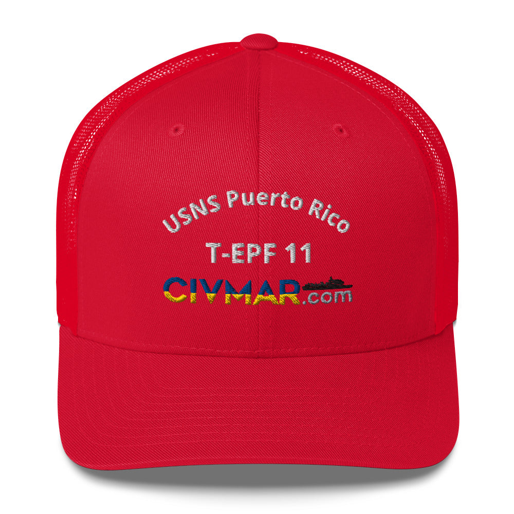 USNS Puerto Rico T-EPF 11 Trucker Hat