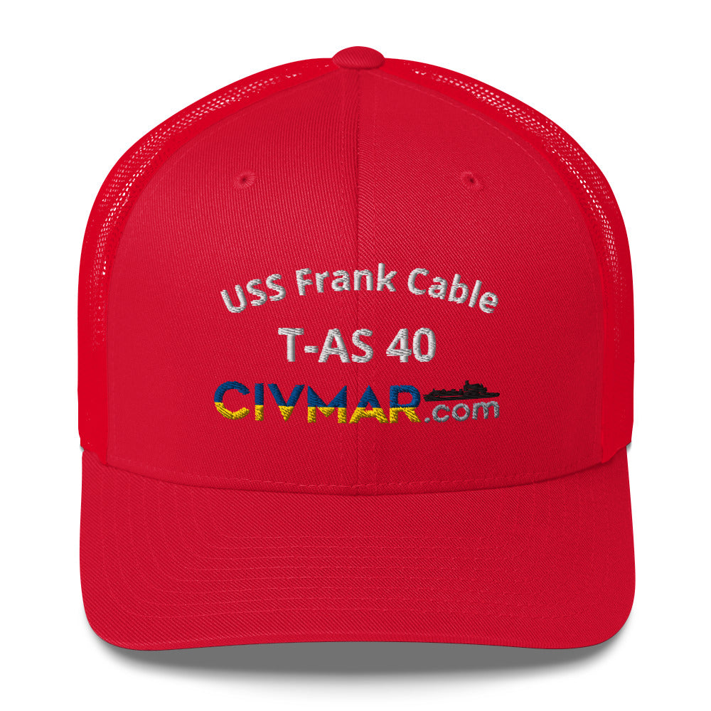 USS Frank Cable T-AS 40 Trucker Hat