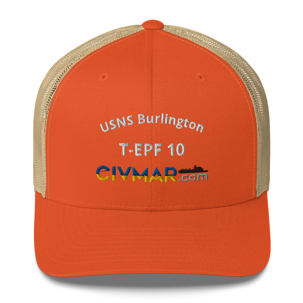 USNS Burlington T-EPF 10 Trucker Hat