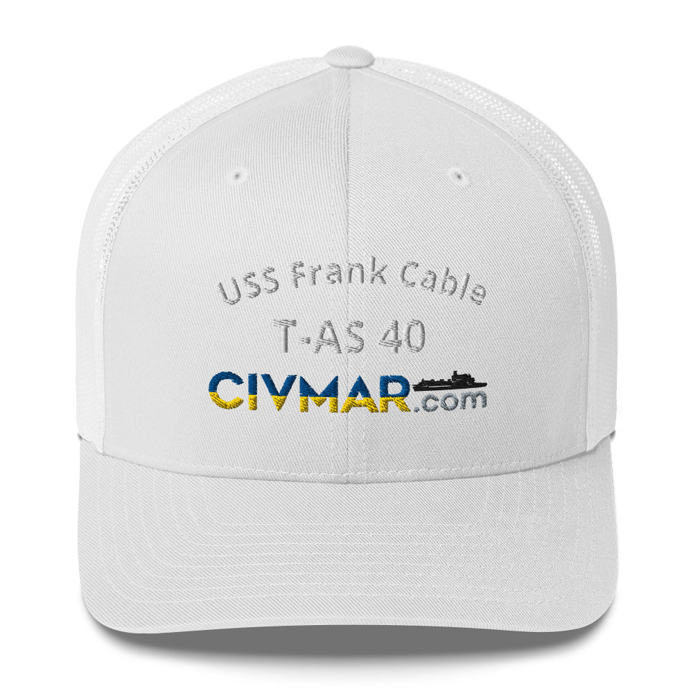 USS Frank Cable T-AS 40 Trucker Hat