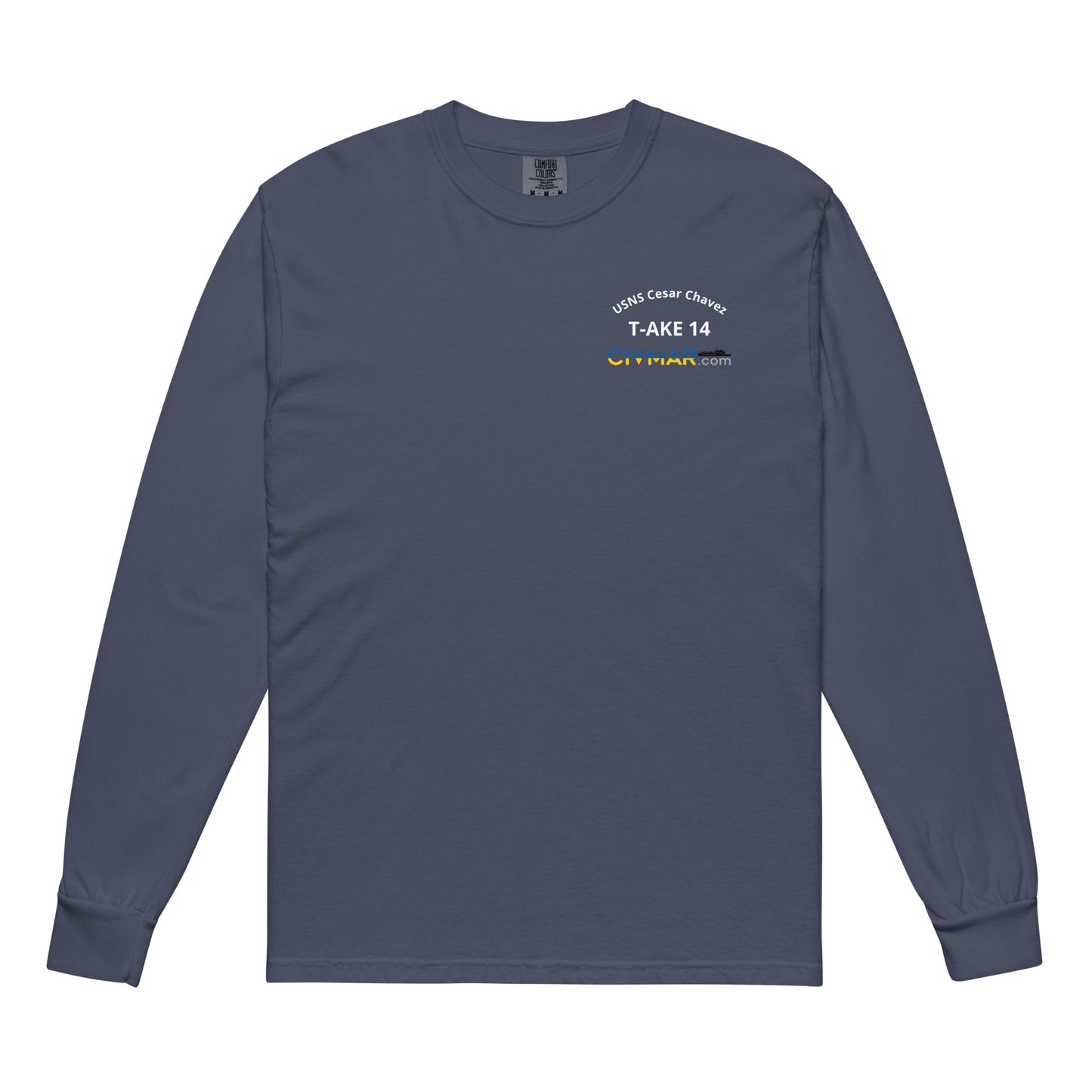 USNS Cesar Chavez T-AKE 14 Long Sleeve T-Shirt