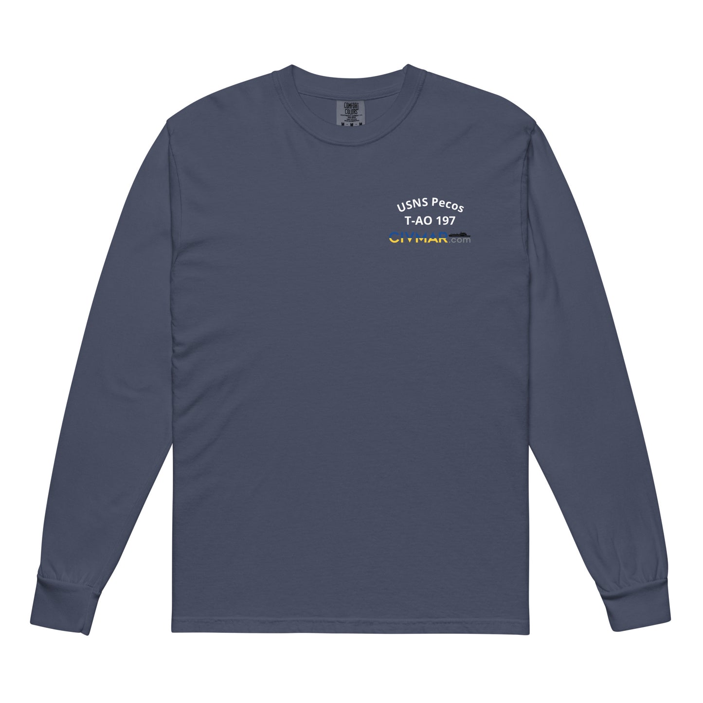 USNS Pecos T-AO 197 Long Sleeve T-Shirt