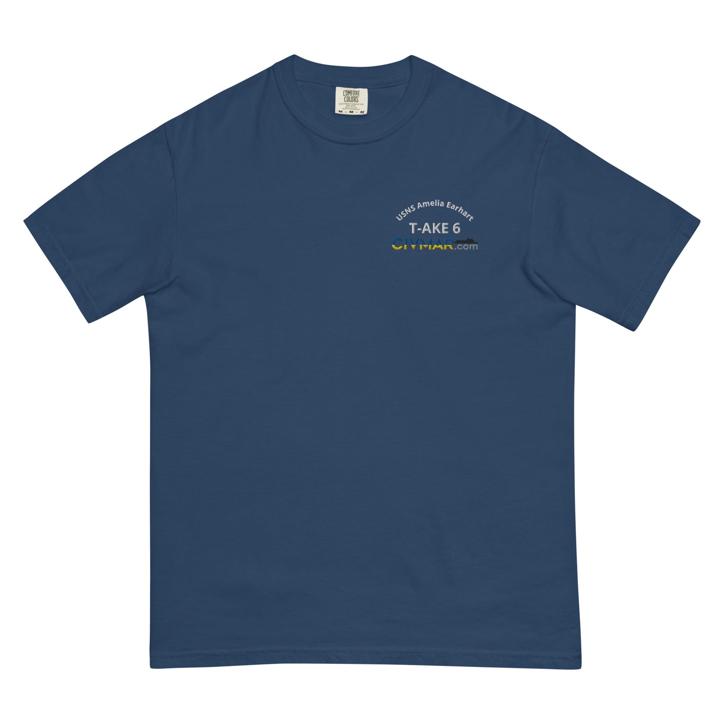 USNS Amelia Earhart T-AKE 6 Short Sleeve T-Shirt