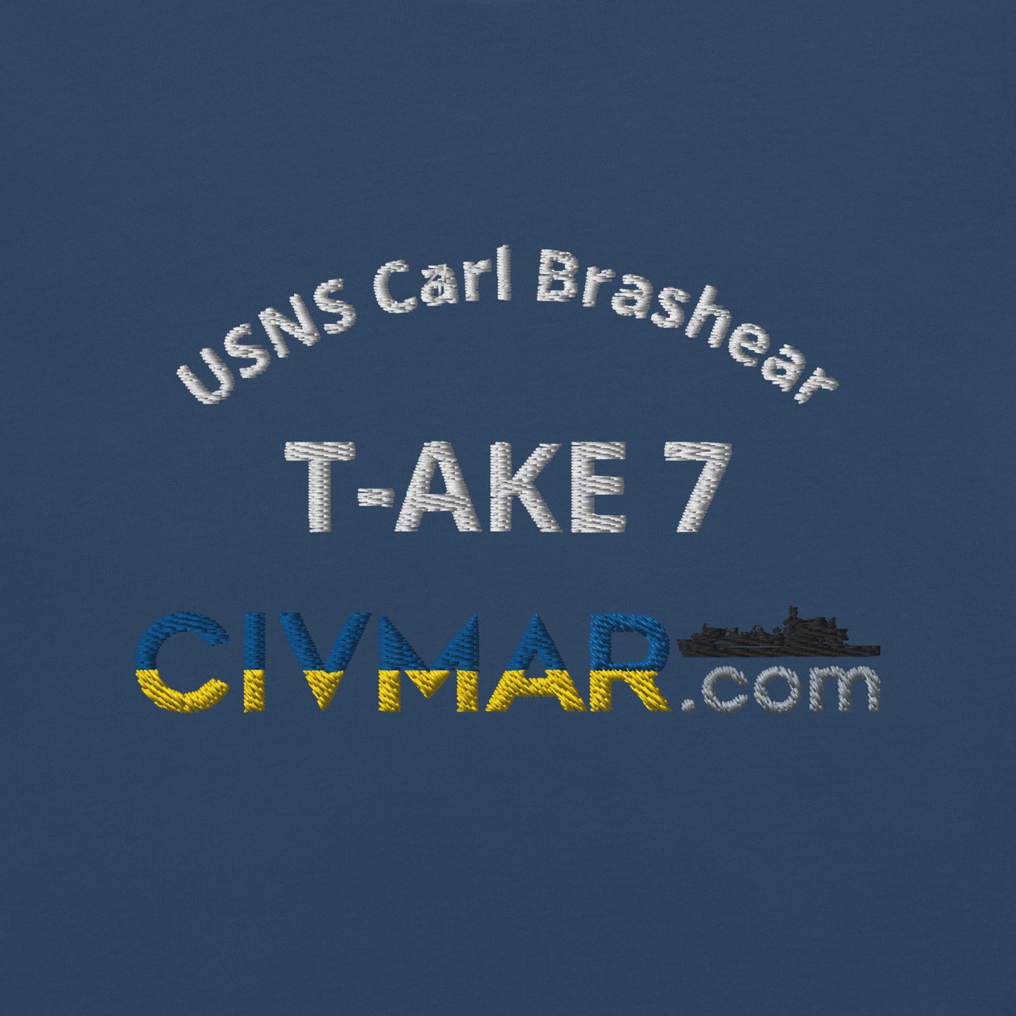 USNS Carl Brashear T-AKE 7 Short Sleeve T-Shirt